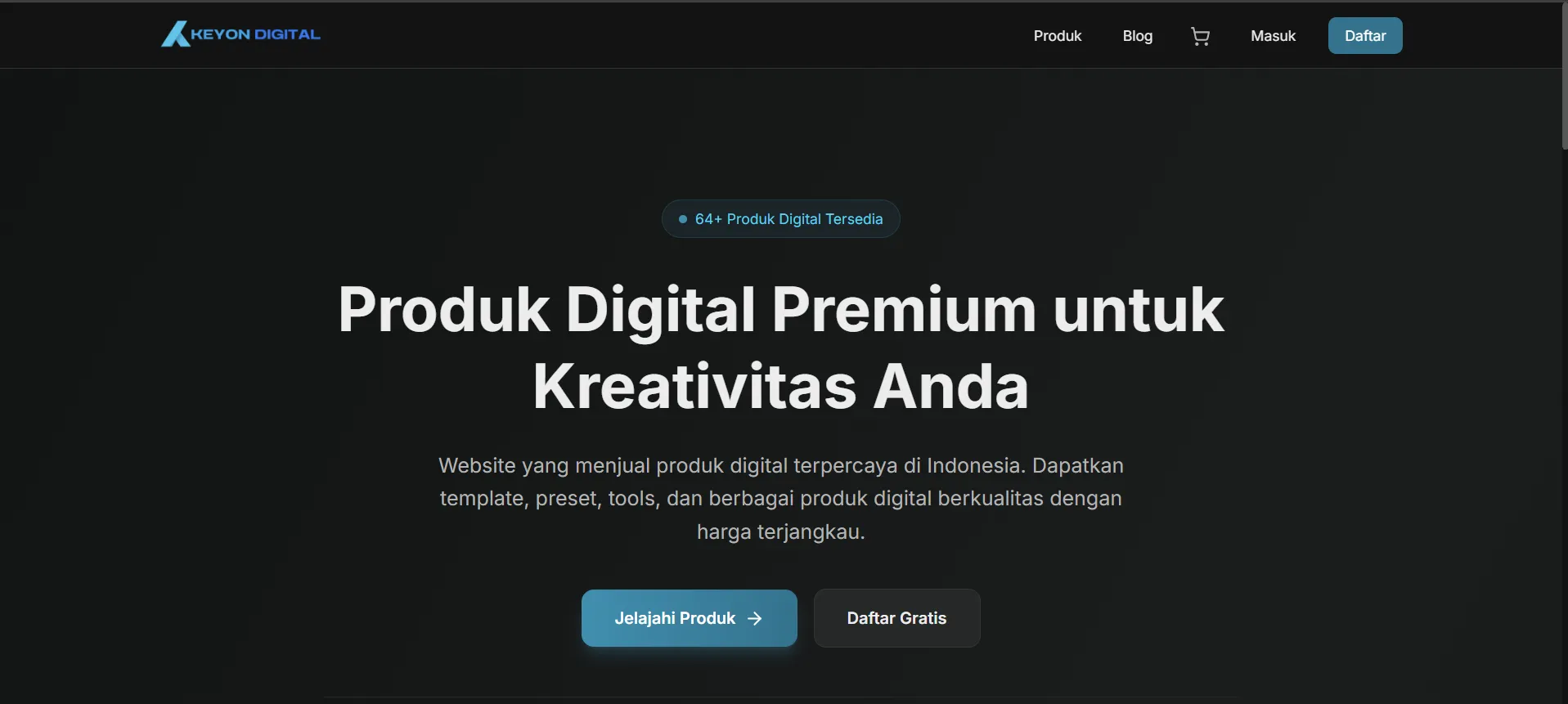 Keyon Digital (Platform E-Commerce Produk Digital)